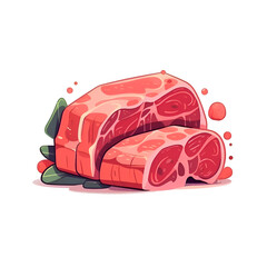 Raw Beef Steak. A Culinary Delight