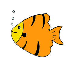 vector illustration of a fish