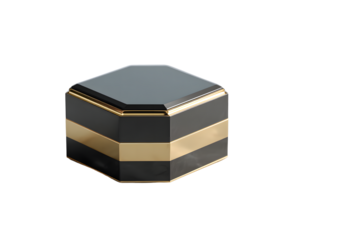 Nice ornament box on transparent background