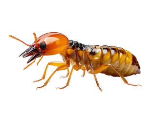 Termite: A detailed macro view showcasing a termite, highlighting its distinct features and intricate details.