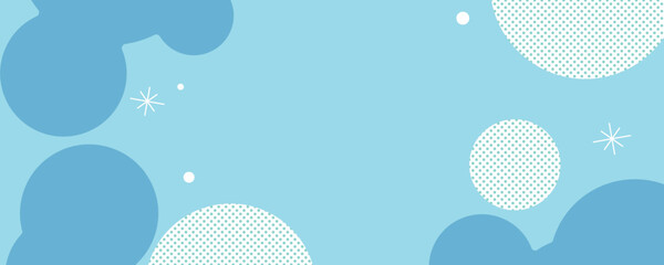 動きのある柔らかい円で構成された軽やかなイメージの背景素材　デザインのあしらいに