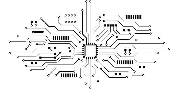 Digital circuit board design with electronic pathways