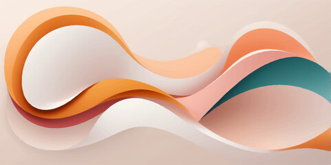 Abstract colourful wave patterns for modern design illustration