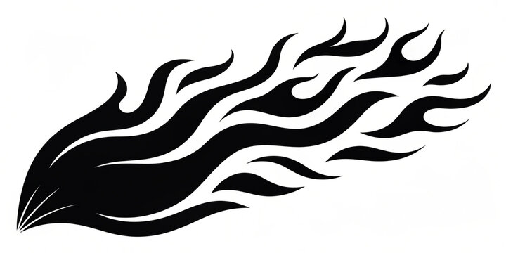 Dynamic Abstract Flame Graphic - Stylized Fire Element