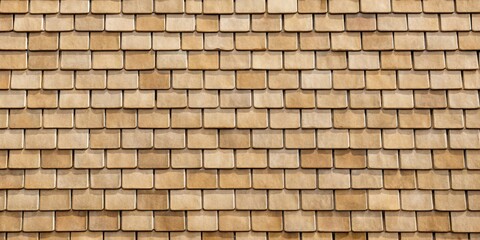 Fototapeta premium Textured Background of Uniformly Arranged Light Brown Rectangular Tiles Forming a Seamless Pattern Ideal for Various Design Applications