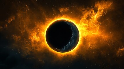 A high resolution abstract depiction of a solar