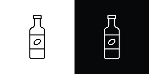 Olive oil icon filled flat sign concept for web design.