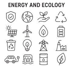 Energy and ecology icon