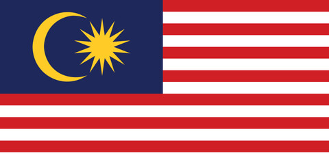 Malaysia national flag. Flag of Malaysia
