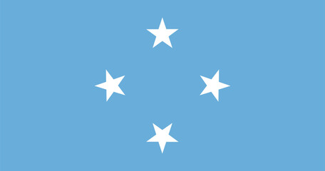 Micronesia national flag. Flag of Micronesia