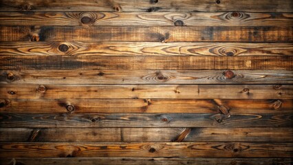 Naklejka premium Rustic Brown Wooden Planks Showing Natural Grain and Texture for Design Backgrounds