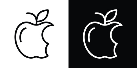 Organic waste icon filled flat sign concept for web design.