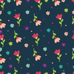 Fototapeta premium This lively design is perfect for textiles, stationery, or cheerful graphic projects, adding a touch of nature and joy.