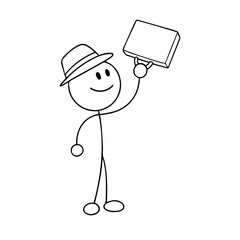 Happily Dancing Businessman