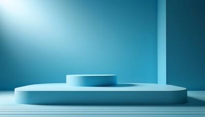 minimalistic simple abstract light blue background for product presentation