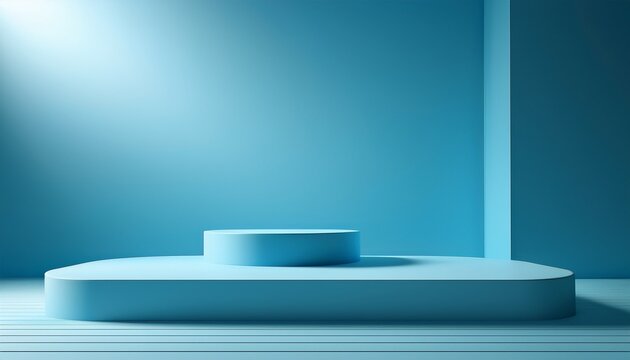 minimalistic simple abstract light blue background for product presentation