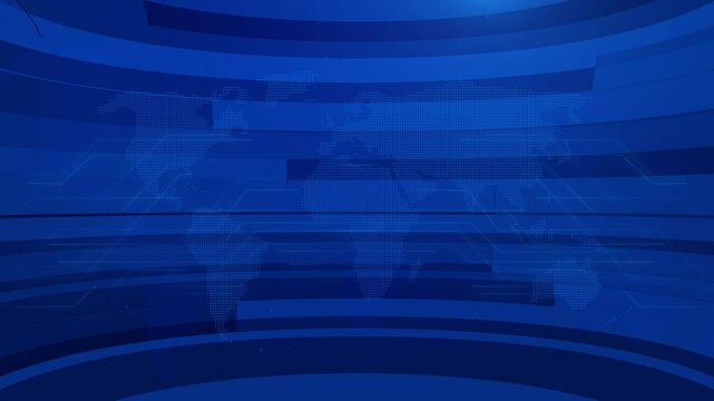News studio ,blue animation for breaking news and broadcast visuals news studio background News background with world map earth globe animation concept ,World map animation for news bulletin HD video - Powered by Adobe