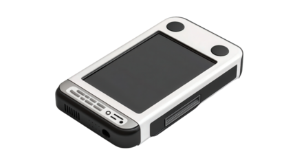 Portable language translator device, Transparent background, PNG file