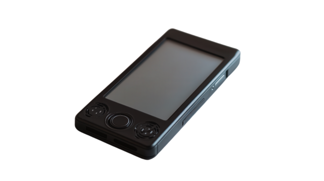 Portable language translator device, Transparent background, PNG file
