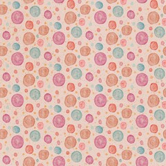 Minimalist Hand-Painted Bubble Gum Pattern