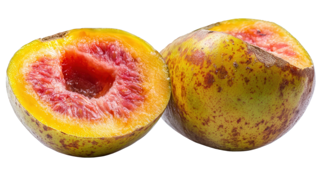 Pouteria caimito fruit from Amazon Transparent background, PNG file