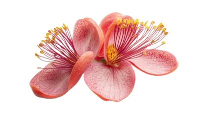 Rare flowering Couroupita guianensis bloom Transparent background, PNG file