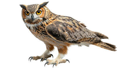 Naklejka premium Great horned owl portrait