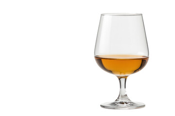 Golden Nectar: A classic glass of amber liquid, artfully captured. The clear glass highlights the rich color and inviting transparency of the drink.