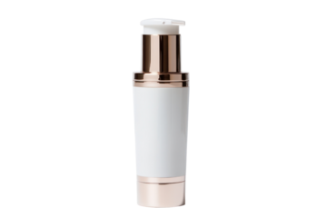 Sleek Skincare Serum Bottle: A pristine skincare serum bottle, its refined design exuding sophistication. The focus is on its elegant features, signifying beauty and self-care.