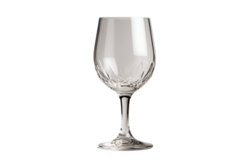 Elegant Crystal Wine Glass: A stunning crystal wine glass, showcasing exquisite craftsmanship and intricate etched patterns, evoking a sense of sophistication and refinement.