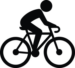 person riding bicycle vector icon 4.eps