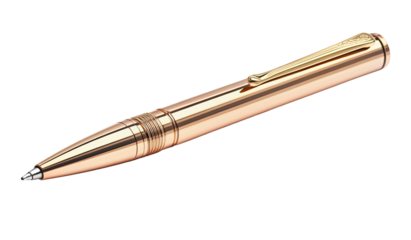 Rose gold pen, sleek and sophisticated