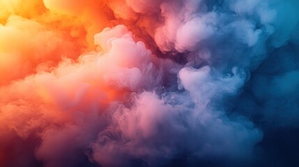 Naklejka premium Colorful smoke clouds (1)