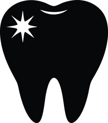 tooth vector icon.