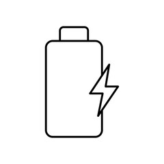 Battery Energy Charge Line Icon