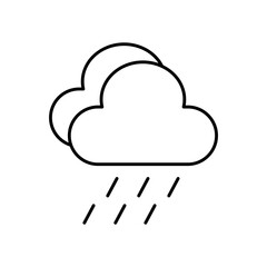 Cloud Computing Energy Data Line Icon