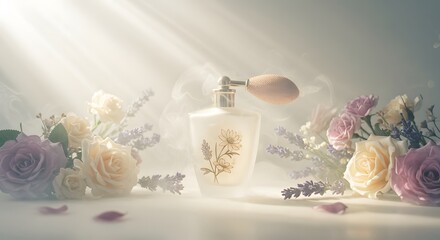 wedding rings and flowers