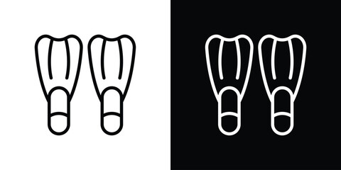 Scuba diving icon filled flat sign concept for web design. © Recoonde