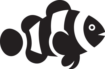 Obraz premium clownfish vector illustration on white background