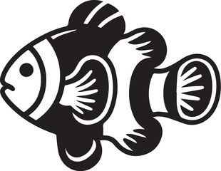 clownfish vector illustration on white background