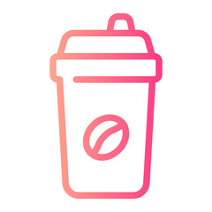 coffee gradient icon