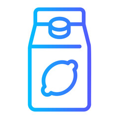 lemon juice gradient icon