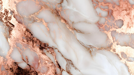 Creamy Marble with Rose Gold Accents: Elegant Backdrop for Beauty Branding blends timeless sophistication with a modern feminine touch. The soft creamy marble texture exudes purity and luxury,