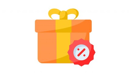 animated discount icon. Perfect for website, digital, online, computer, animation, technology, internet, retail, store, marketing, website, commerce, web, shop, delivery, market, network