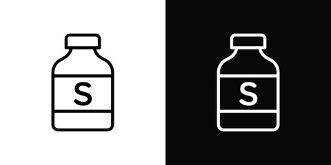 Solvent icon filled flat sign concept for web design.