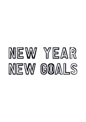 New Year New Goal Resolution Motivation Vector