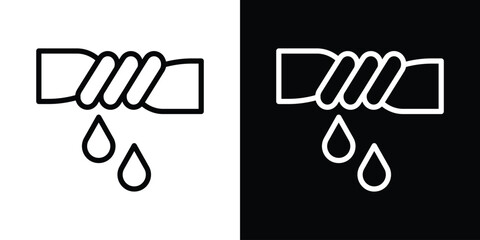 Squeeze icon filled flat sign concept for web design.