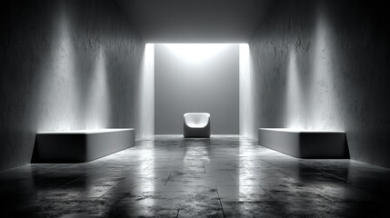 Sleek product showcase on gradient backdrop, embodying modern simplicity and clean aesthetics