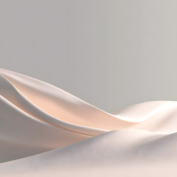 Soft Elegance Minimal Background with Subtle Glow for Skincare Ads creates calm,refined setting that highlights purity gentle care.The clean,minimalist backdrop paired with delicate glow evokes  sense