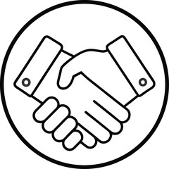 handshake vector illustration